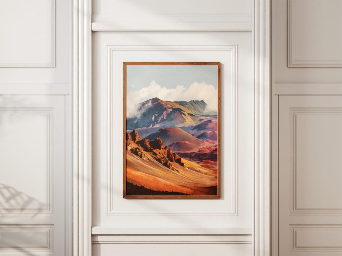 Haleakala National Park Maui Colorful Volcanic Crater Poster - Image 2