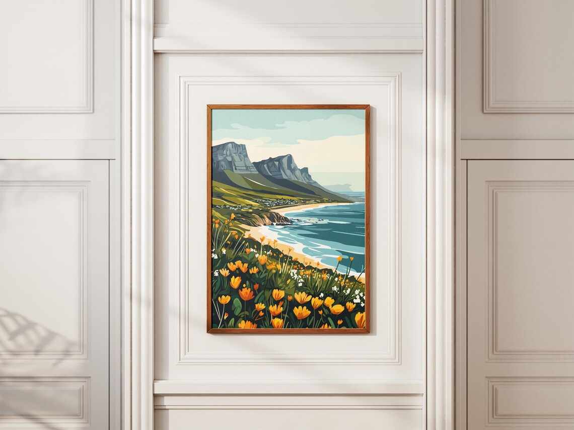 Cape Floral Region South Africa Coast Wildflowers Cliffs Poster - Image 2