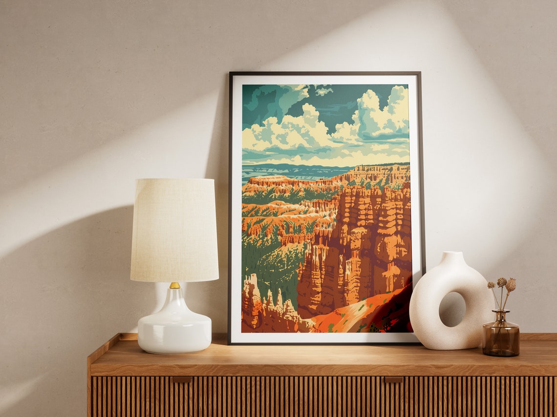 Bryce Canyon National Park Hoodoos Amphitheater Vintage Poster - Image 2
