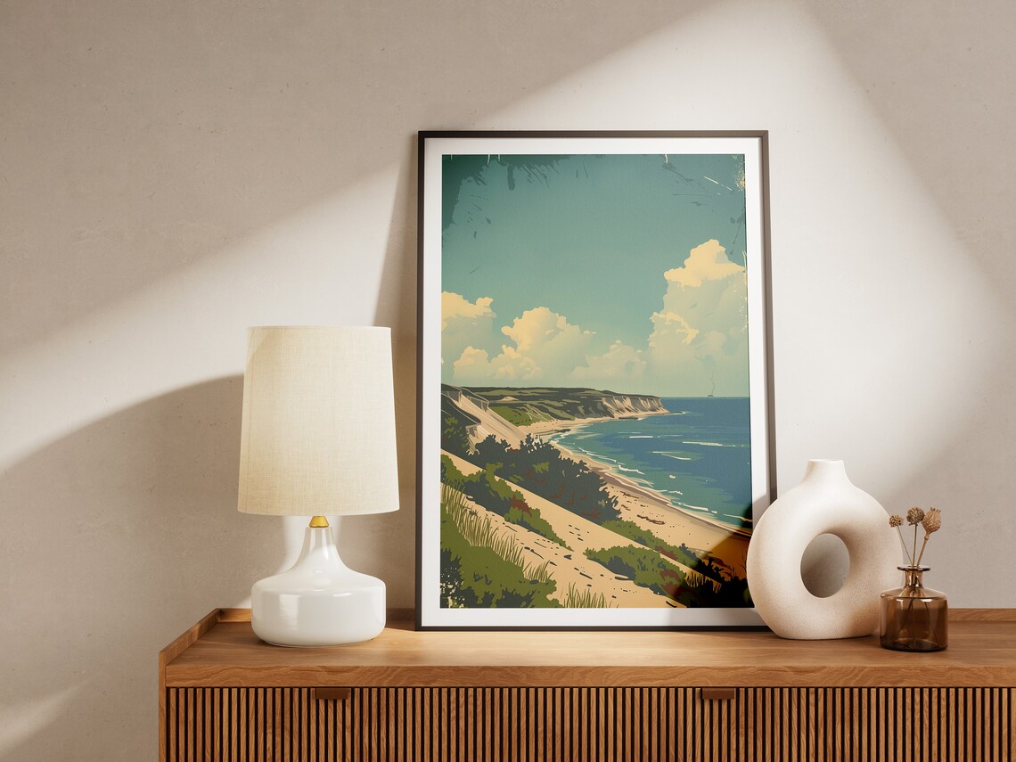 Indiana Dunes National Park Beach Lake Shoreline Vintage Travel Poster - Image 2