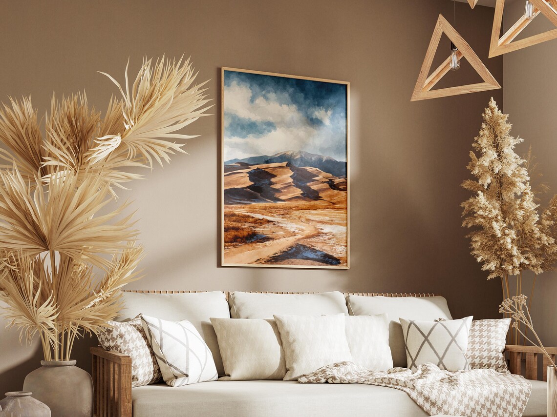 Great Sand Dunes National Park Colorado Desert Dunes Art Poster - Image 3