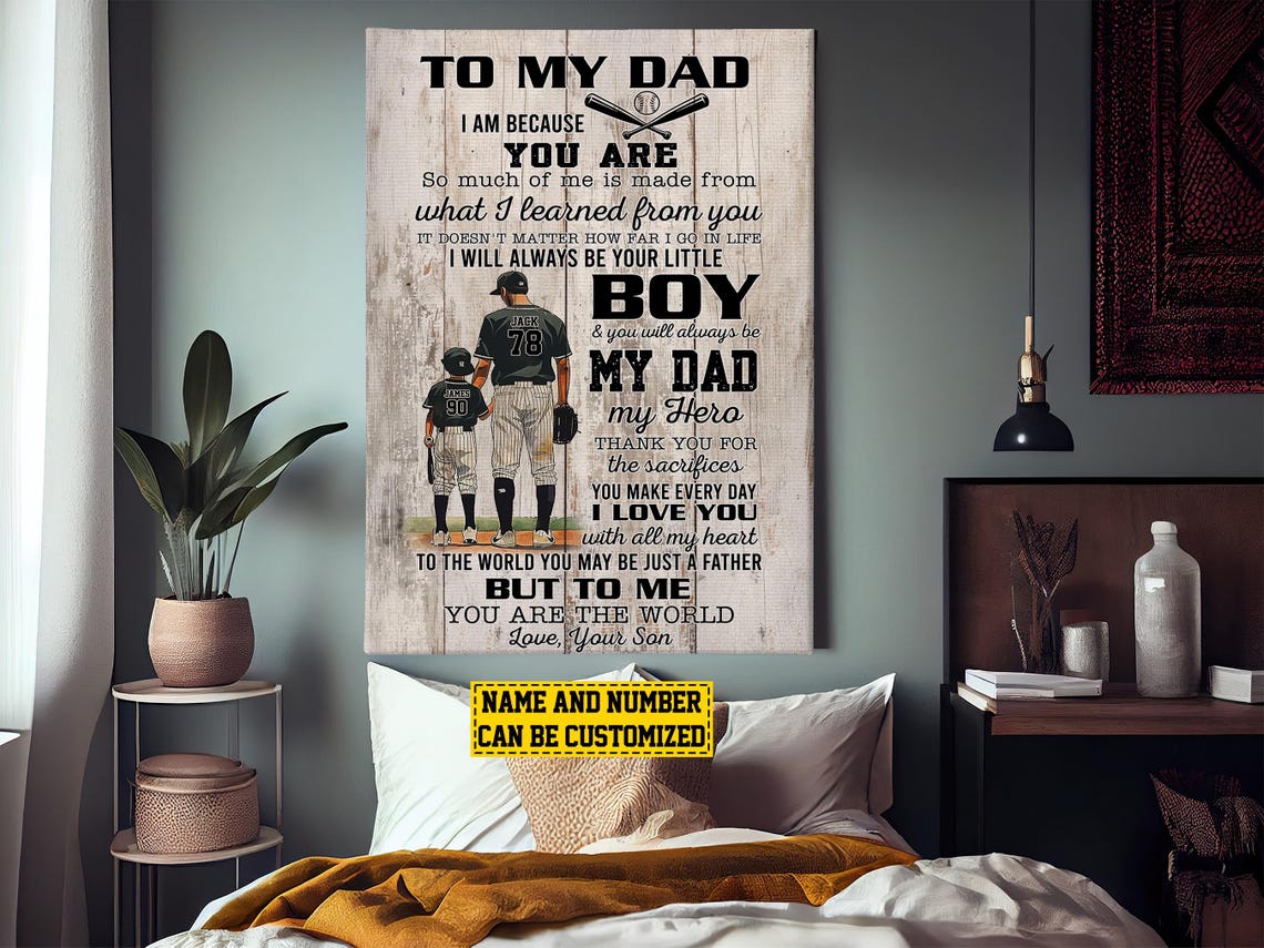 Baseball Dad Personalized Gift for Dad - Image 3