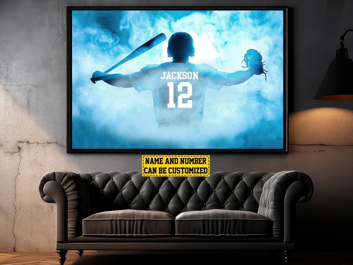 Victory Baseball Player Personalized Poster - Image 6