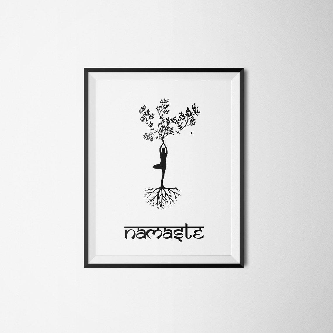 Namaste Sign Namaste Wall Art Namaste Art Namaste Artwork Namaste Print Namaste Yoga Gifts Yoga Art Print Meditation Gift - Image 2