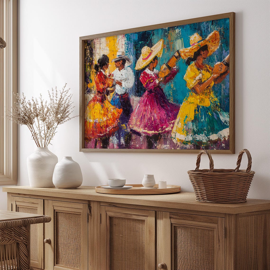 Mexican Wall Art Print, Gift For Her