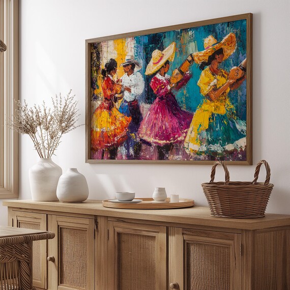 Mexican Wall Art Print, Gift For Her