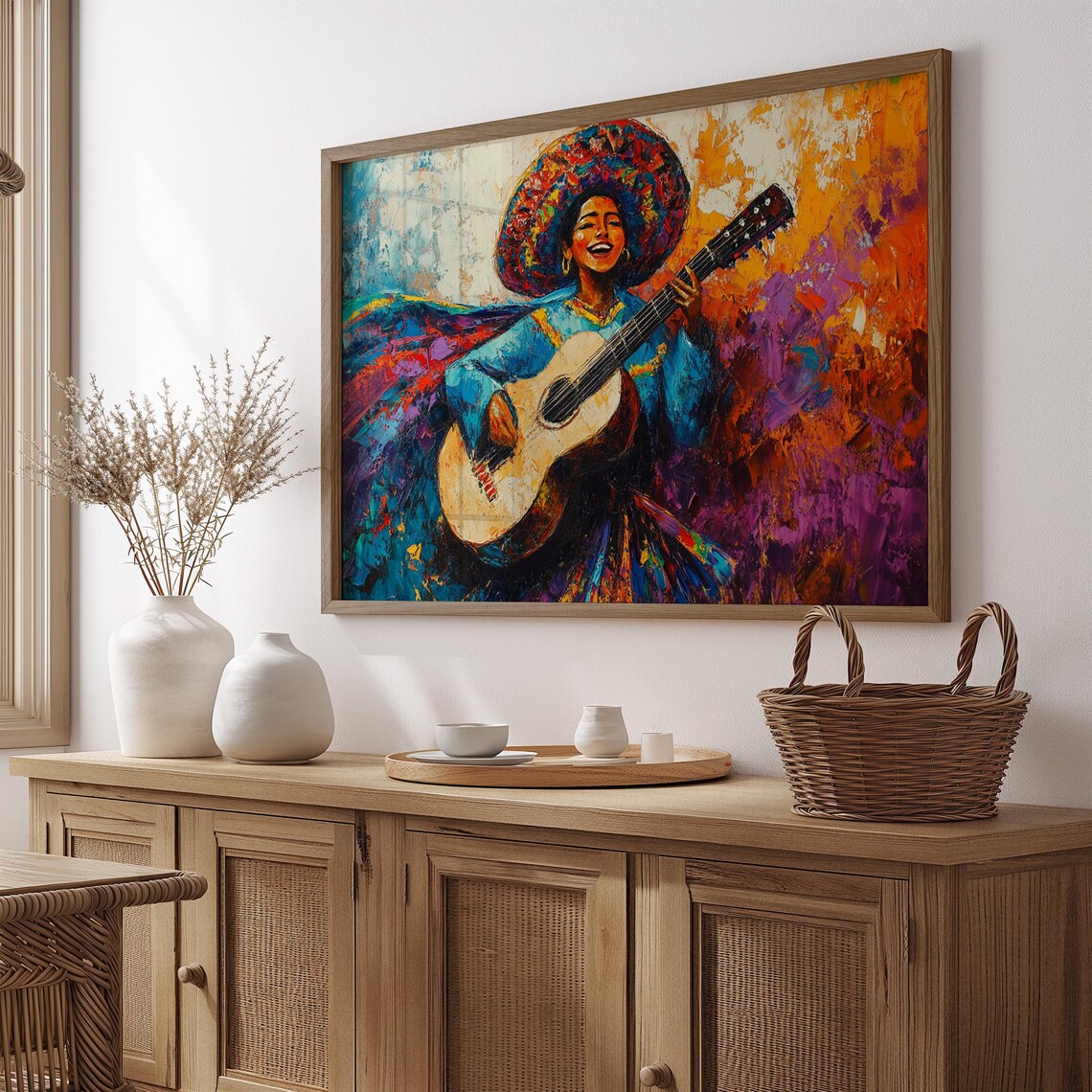 Mexican Art Print, Home Decor Gift For Her