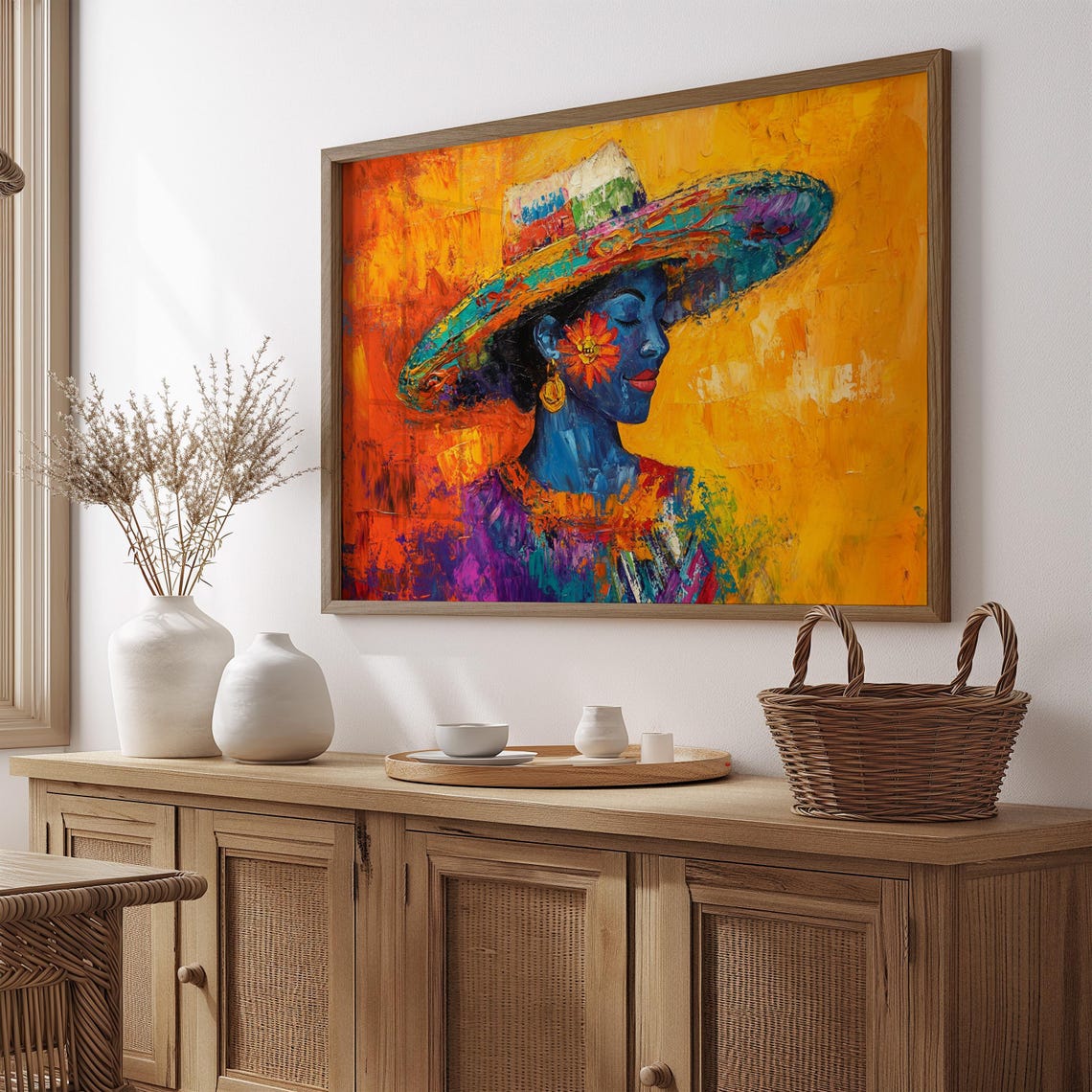 Mexican Wall Art, Gift For Her