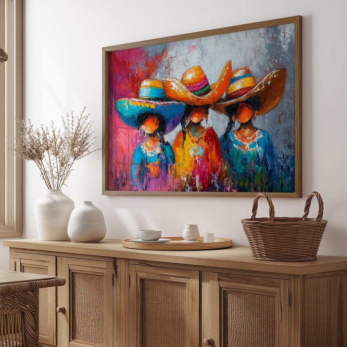 Mexican Wall Art Print, Gift For Her