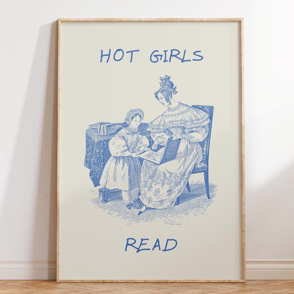 Trendy Reading Print Cute Desk Decor Feminine Wall Art Book Lover Gift Funny Reading Poster Girly Dorm Decor 1 Print