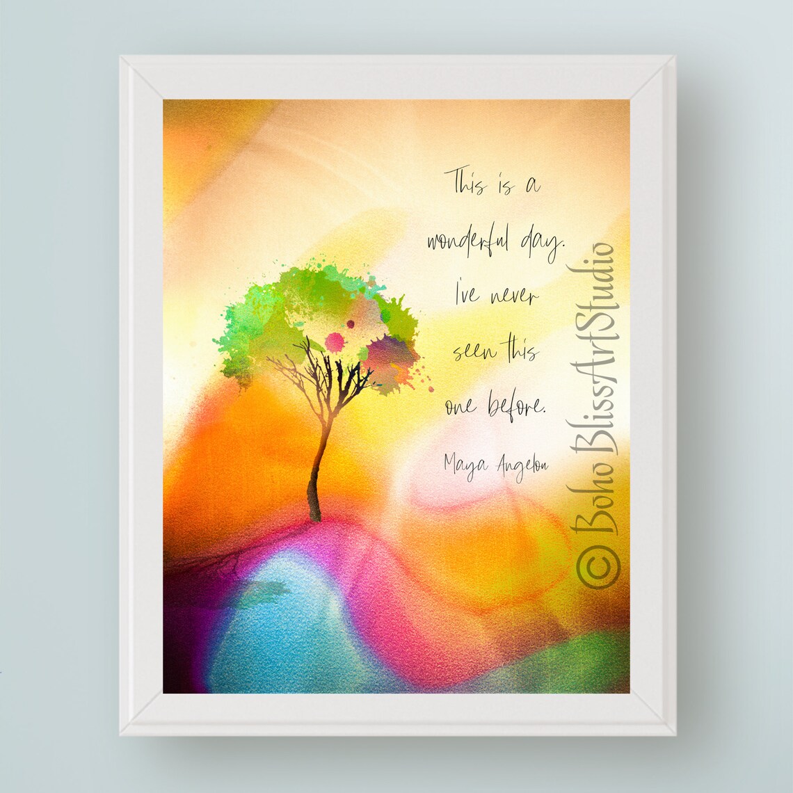 Maya Angelou Quote Art Print, Mother's Day Gift