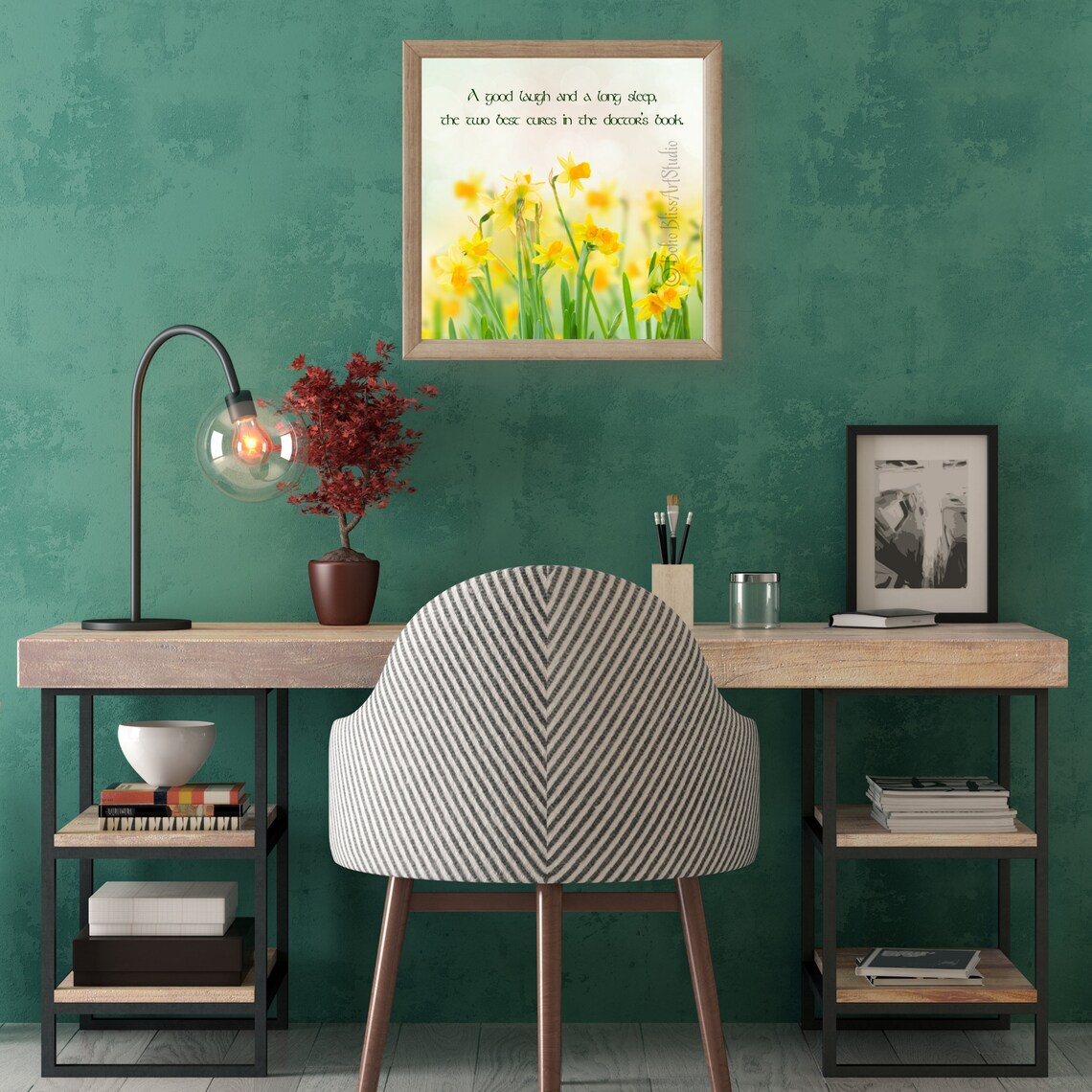Irish Daffodil Art Print, Irish Proverb Quote - Image 2
