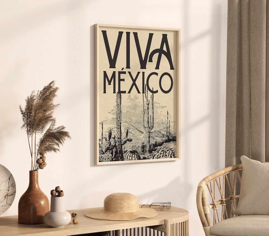 Vintage Mexico Travel Poster, Latin America Art Print - Image 2