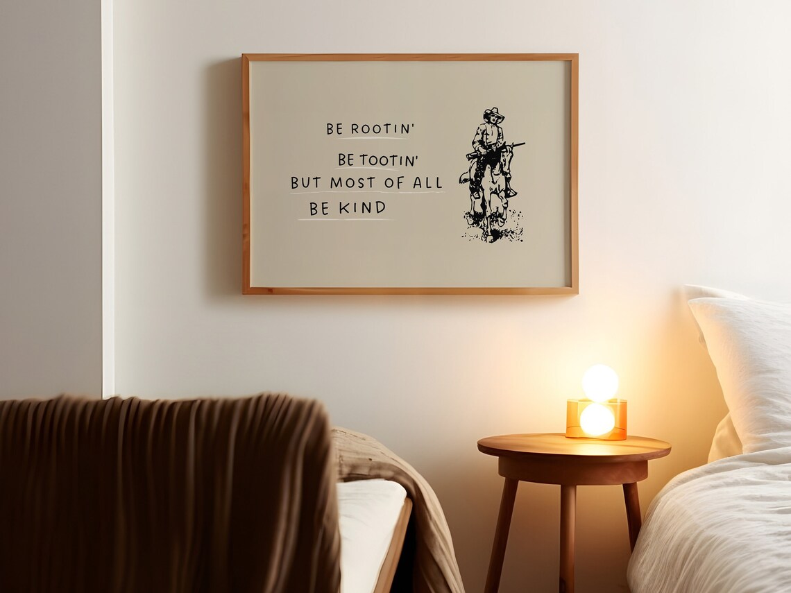 Minimalist Cowboy Quote Art Print, Western Vintage - Image 3
