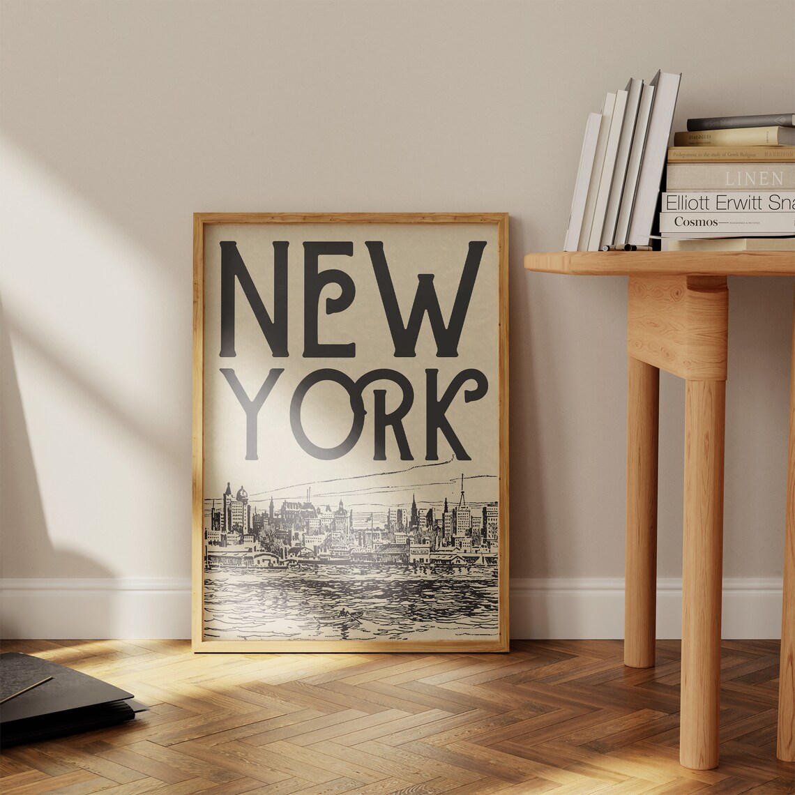 Vintage New York City Skyline Travel Poster Print - Image 2