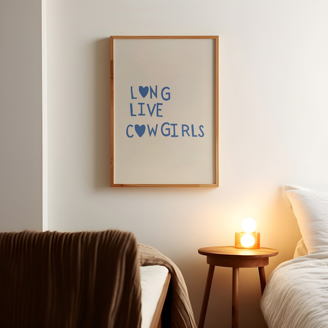 Modern Cowgirl Print Western Wall Art Minimalist Heart Poster Wild West Print Western Quote Art Print Cowgirl 1 Print - Image 2