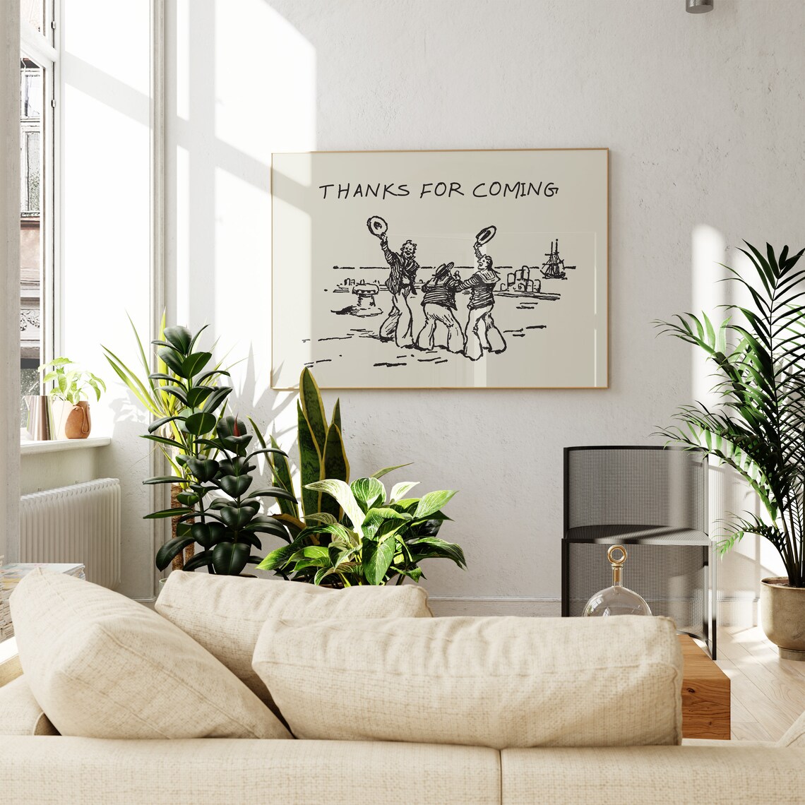 Thanks For Coming Living Room Quote Poster - Image 4