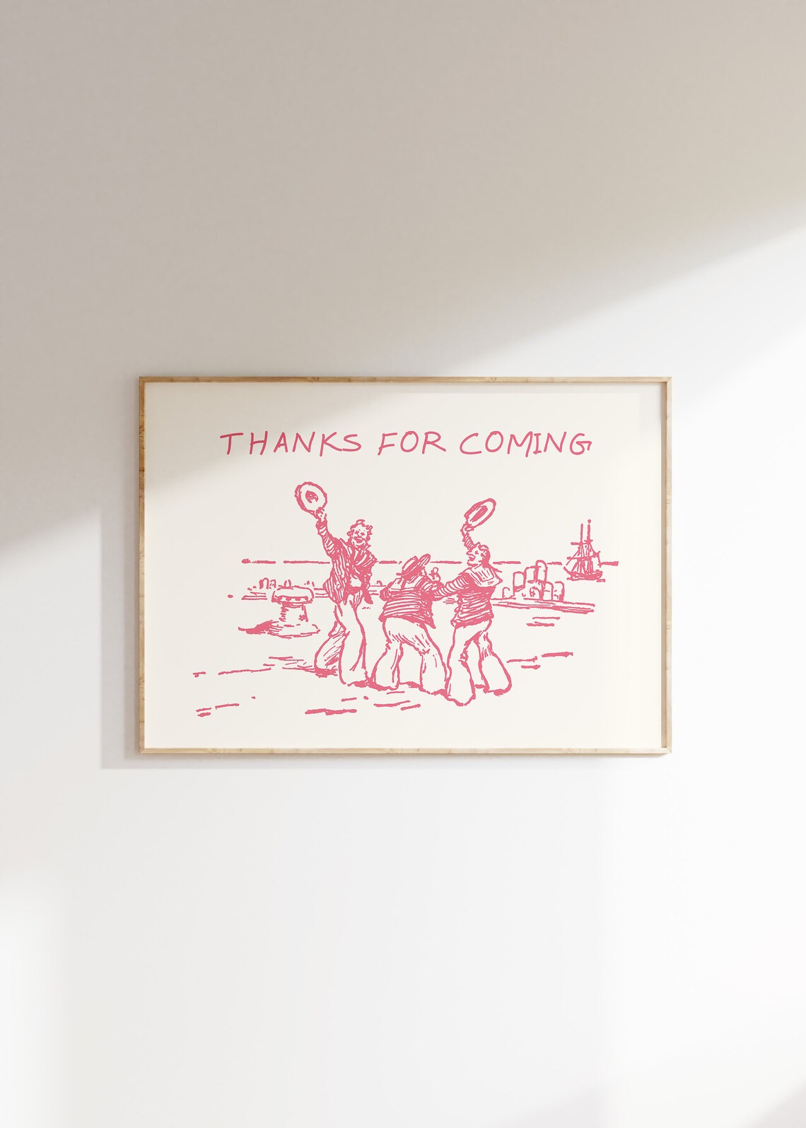 Thanks For Coming Trendy Living Room Wall Art Print - Image 4