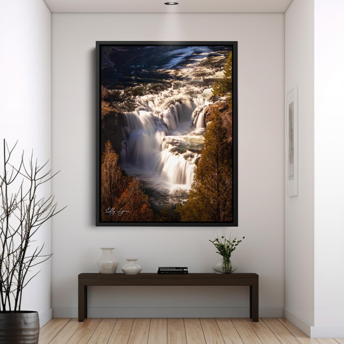 Lower Mesa Falls Ashton Idaho Waterfall Art Print