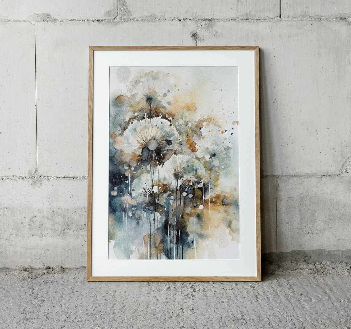 Dandelion Watercolor Wildflower Botanical Art Print - Image 5