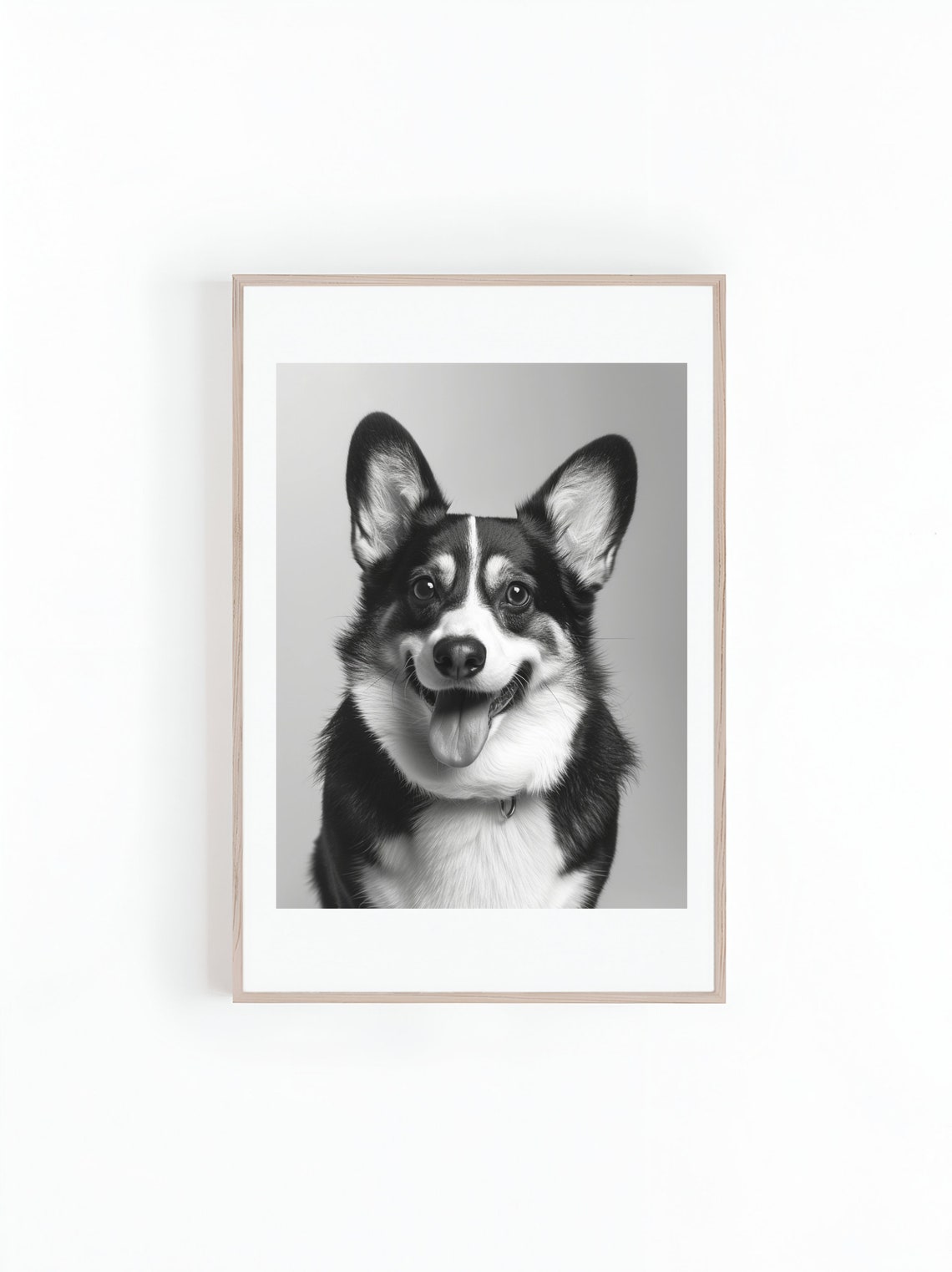 Corgi Photo Prints Black And White Photo Of Corgi Puppy Photo Of Puppies Dog Lover Gifts Instant Print