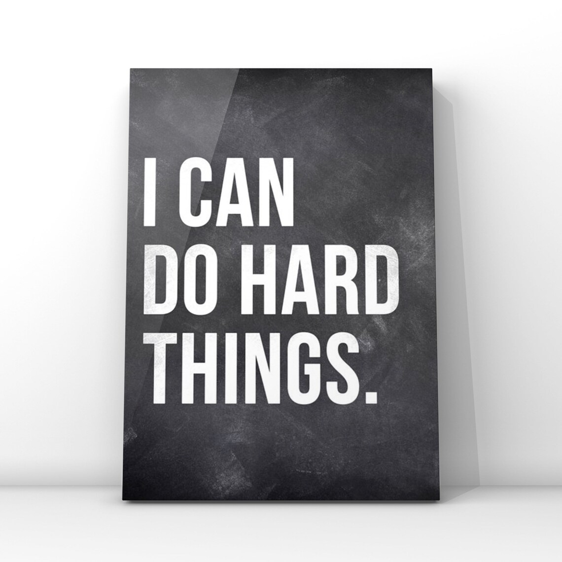 I Can Do Hard Things Inspirational Quote Art Print