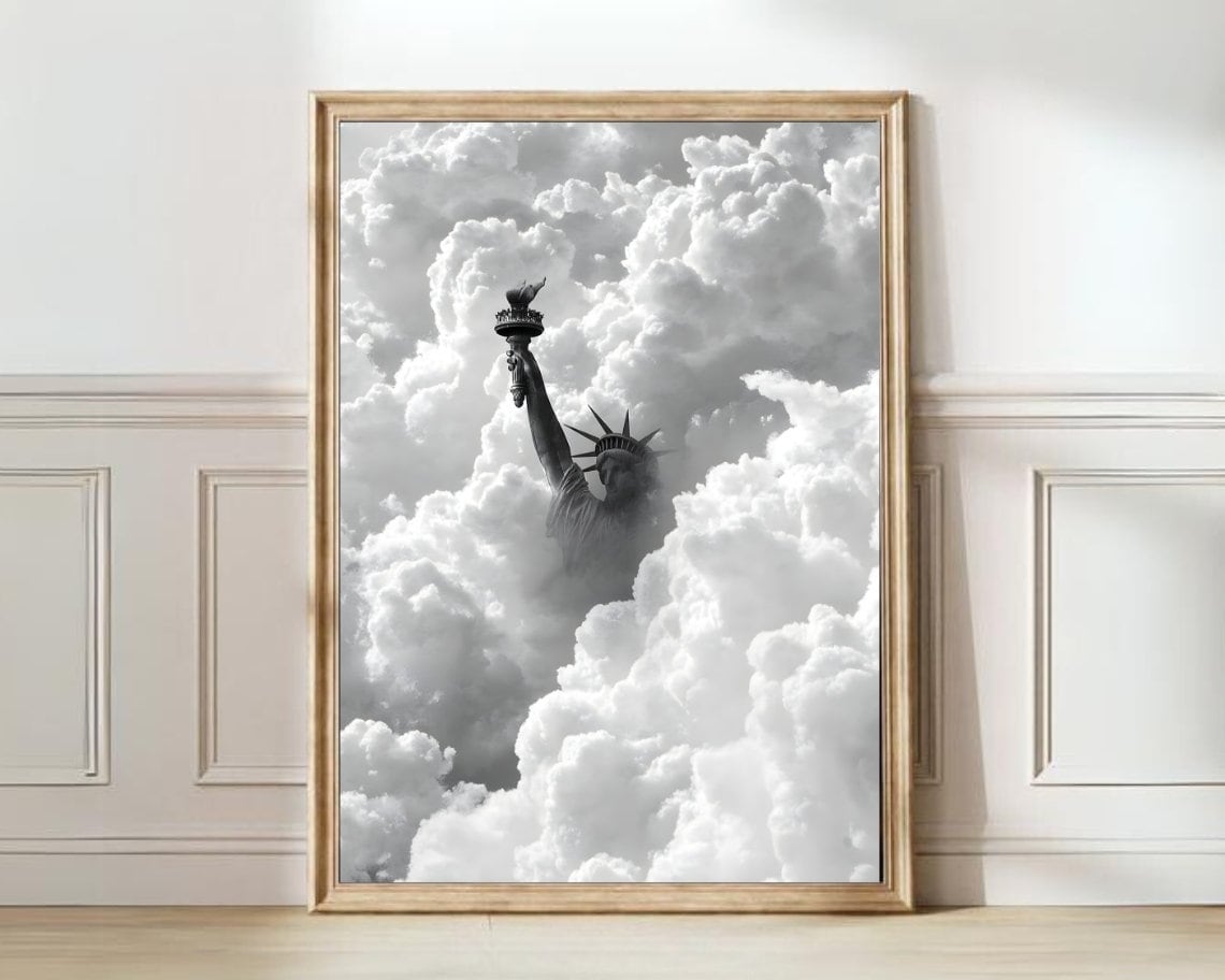 New York Statue of Liberty Travel Poster