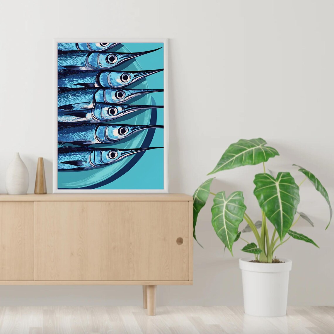 Swordfish Vintage Fish Illustration Poster Print - Image 4