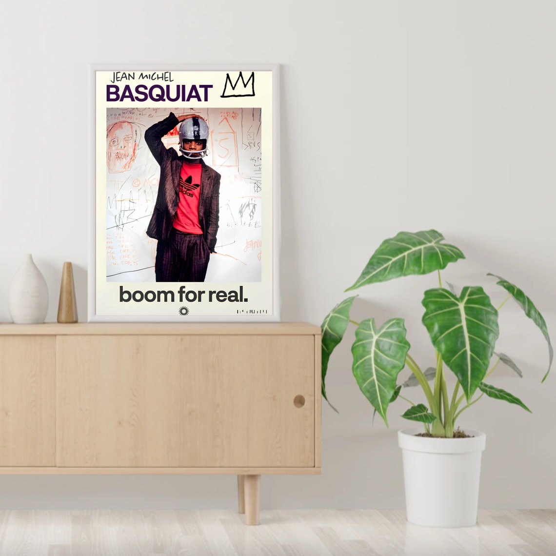 Jean Michel Basquiat Boom for Real Iconic Exhibition Art Poster - Image 2