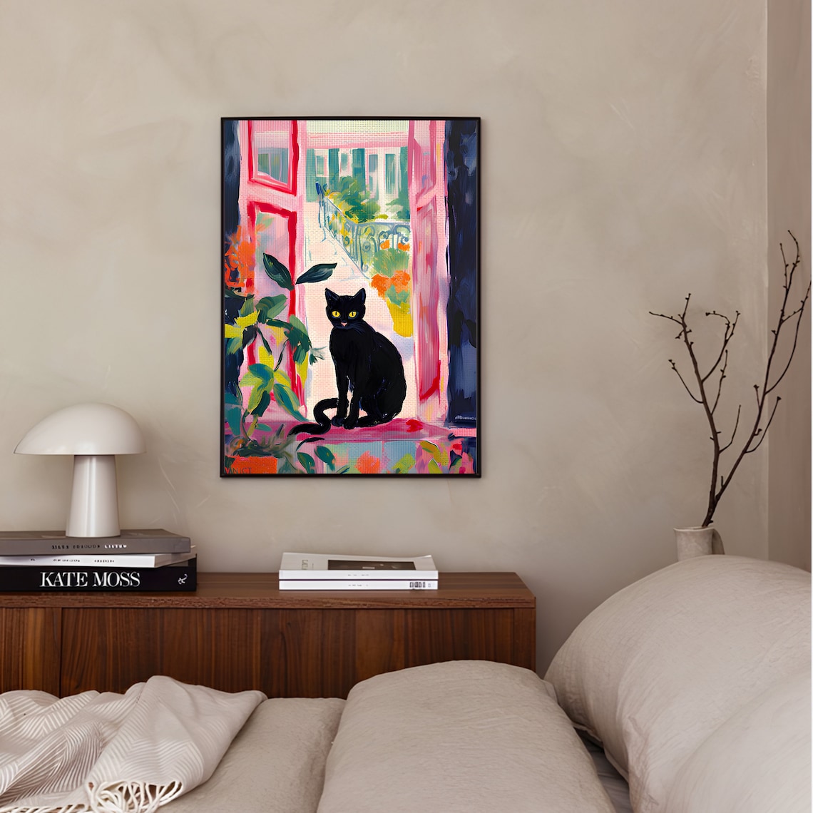 Cat in Open Window Matisse-Inspired Art Print - Image 2