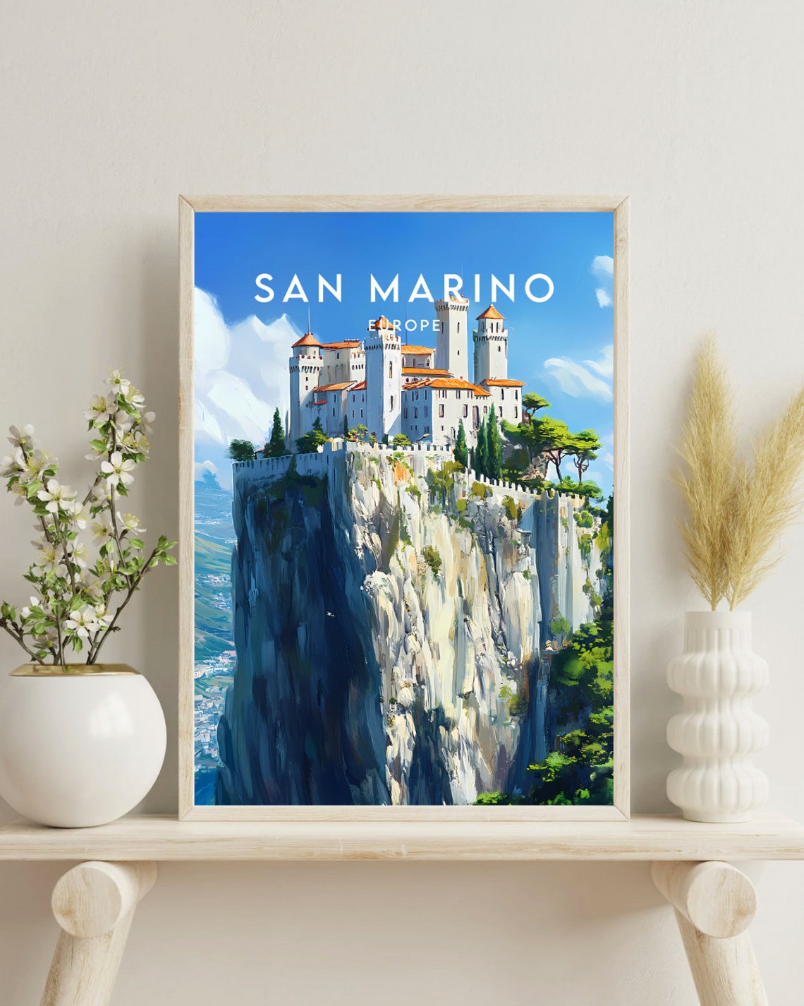 San Marino Travel Print Italy San Marino Poster Italy Poster Travel Wall Art Italy Print Poster Italy Europe San Marino Italian - Image 4