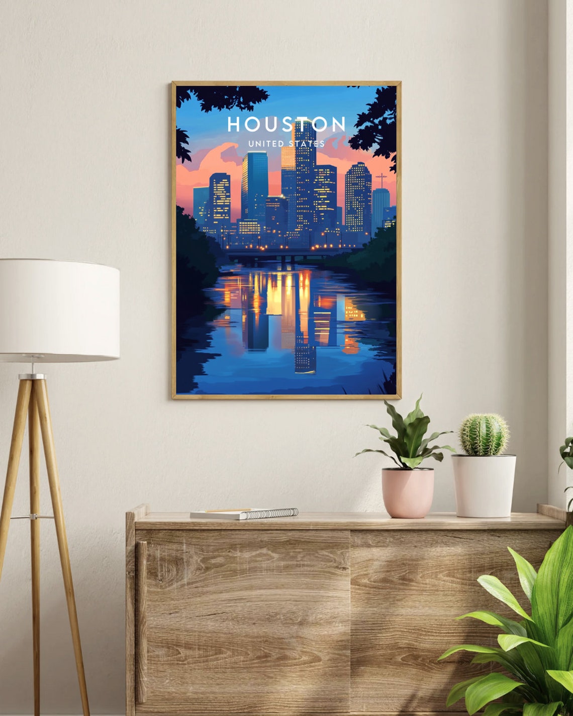 Houston Travel Print United States Houston Poster America Poster Travel Wall Art America Print Poster America Houston Usa Texas - Image 3
