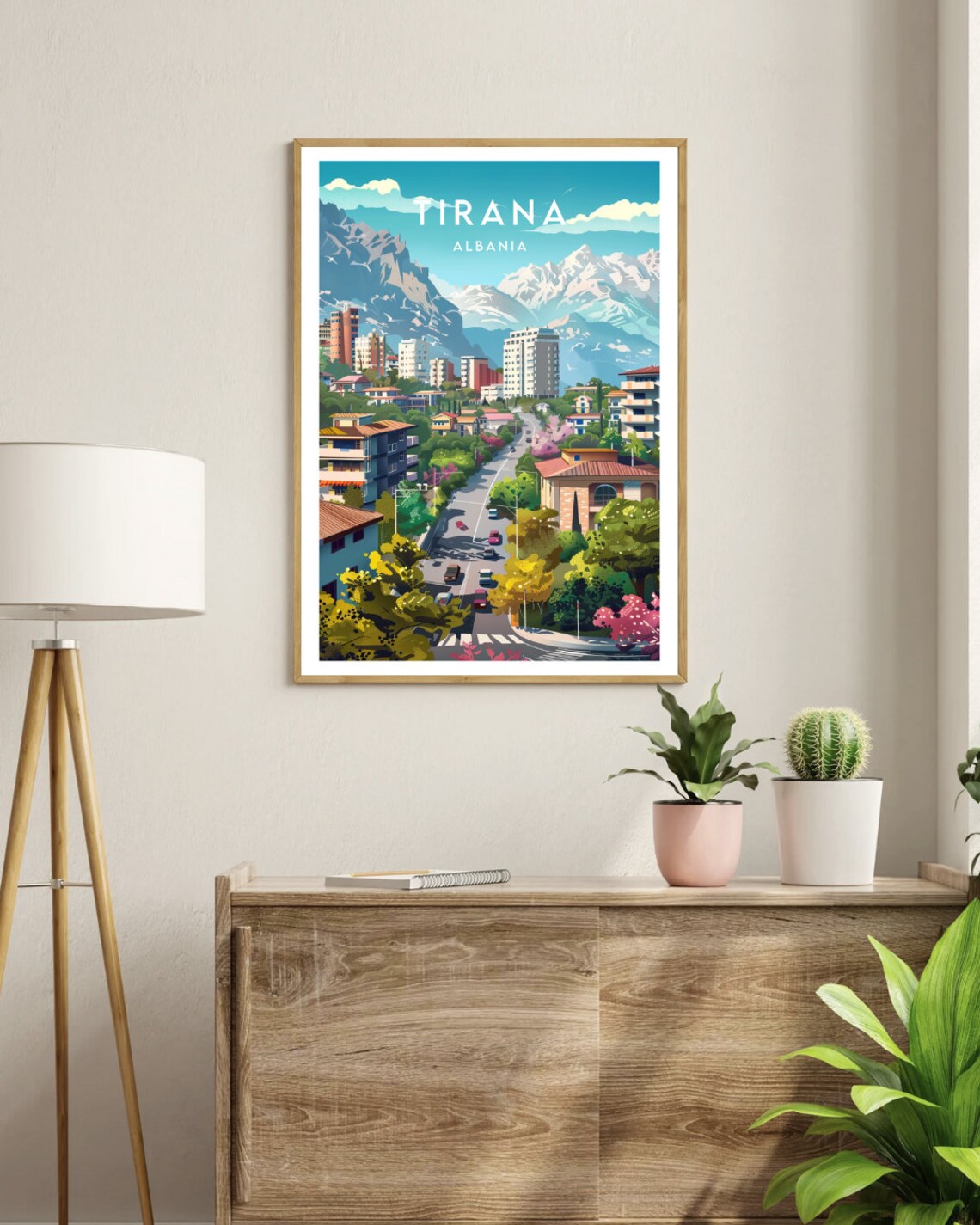 Tirana Travel Poster, Albania Europe Wall Art - Image 3