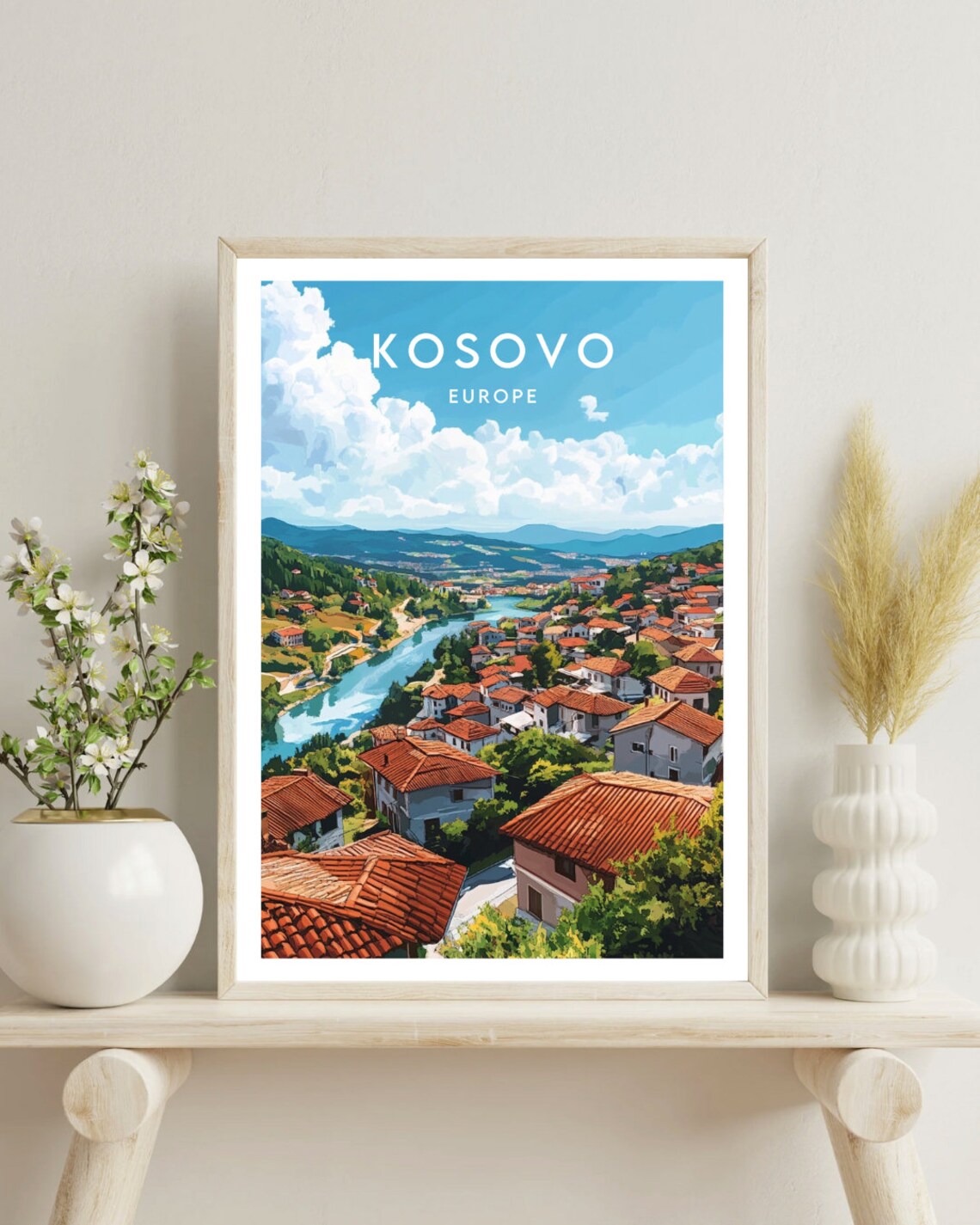 Kosovo Travel Poster, Pristina Wall Art - Image 4