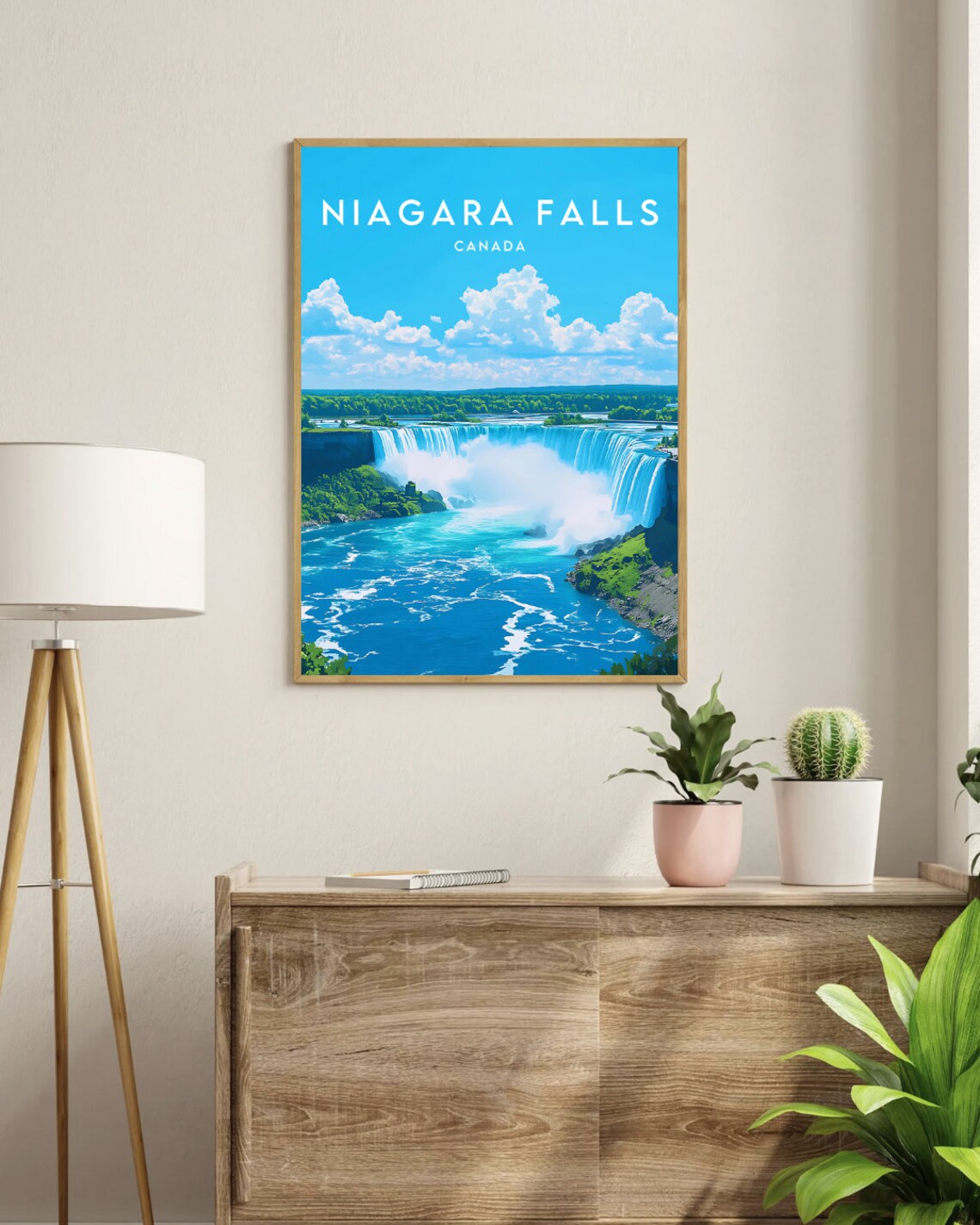 Niagara Falls Travel Poster, Canada Landscape - Image 3