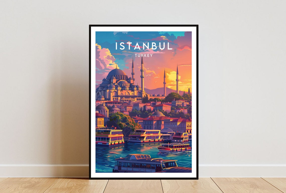 Istanbul Travel Print Turkey Istanbul Poster Turkey Poster Travel Wall Art Turkey Print Poster Turkey Europe Istanbul
