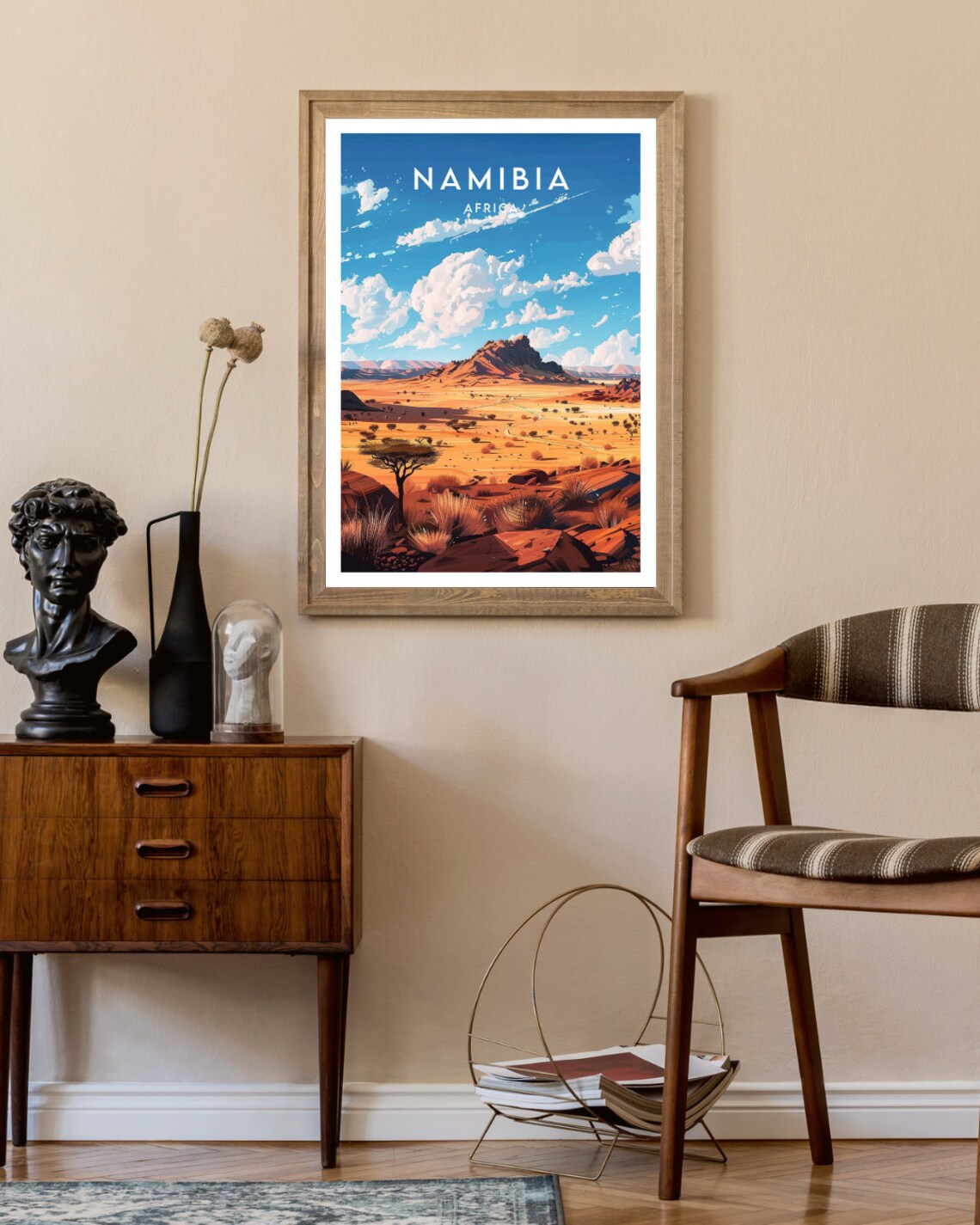 Namibia Travel Print, Africa Wall Art Poster - Image 2