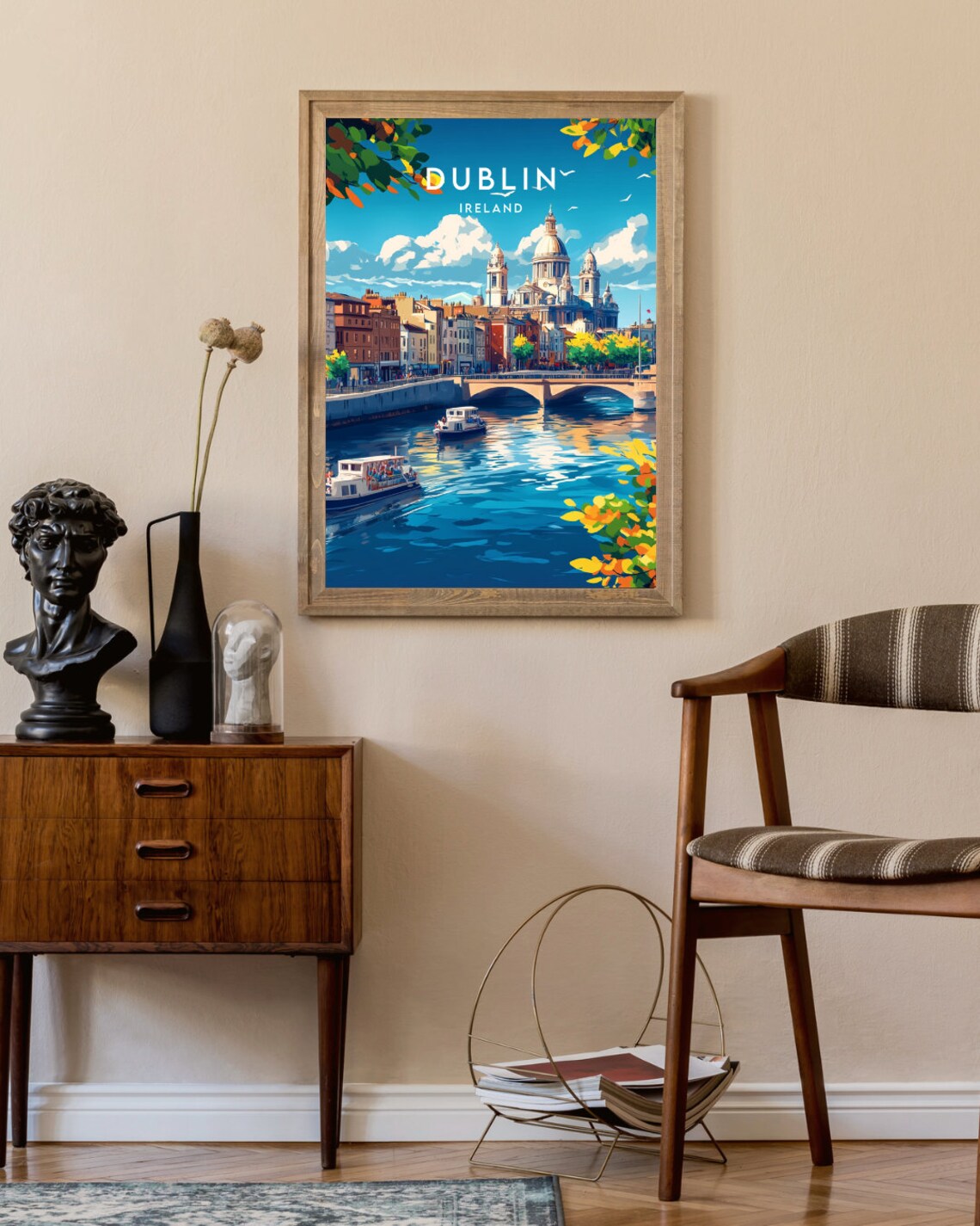 Dublin Travel Poster, Ireland Europe Wall Art - Image 2