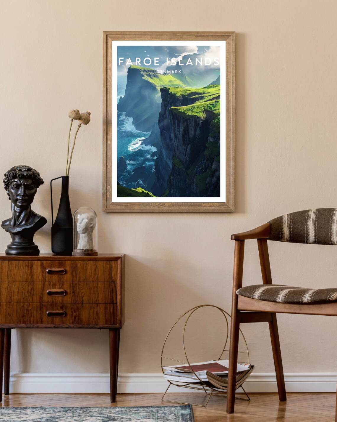 Faroe Islands Travel Poster, Denmark Europe - Image 2