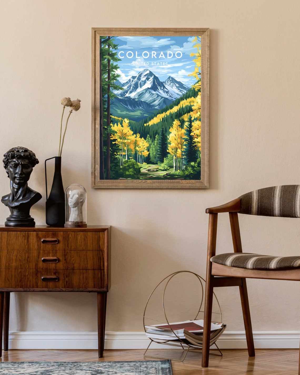 Colorado Travel Print United States Colorado Poster America Poster Travel Wall Art America Print Colorado Usa United States Print - Image 2