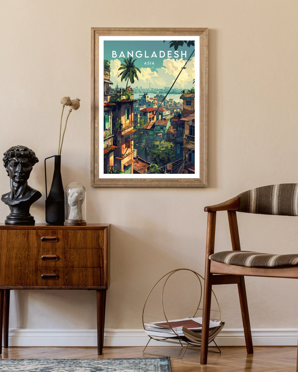 Bangladesh Travel Print Bangladesh Poster Travel Wall Art Bangladesh Print Travel Poster Backpacking Poster Wall Decor Bangladesh - Image 2
