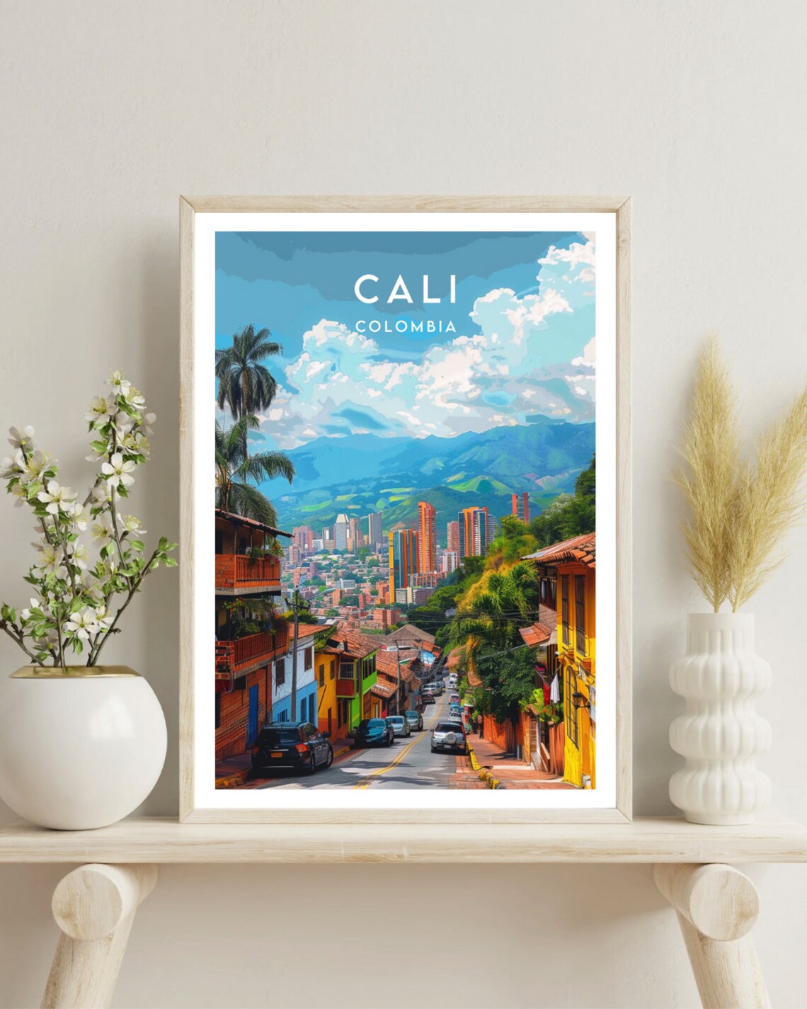 Cali Colombia Travel Poster, South America Art Print - Image 4