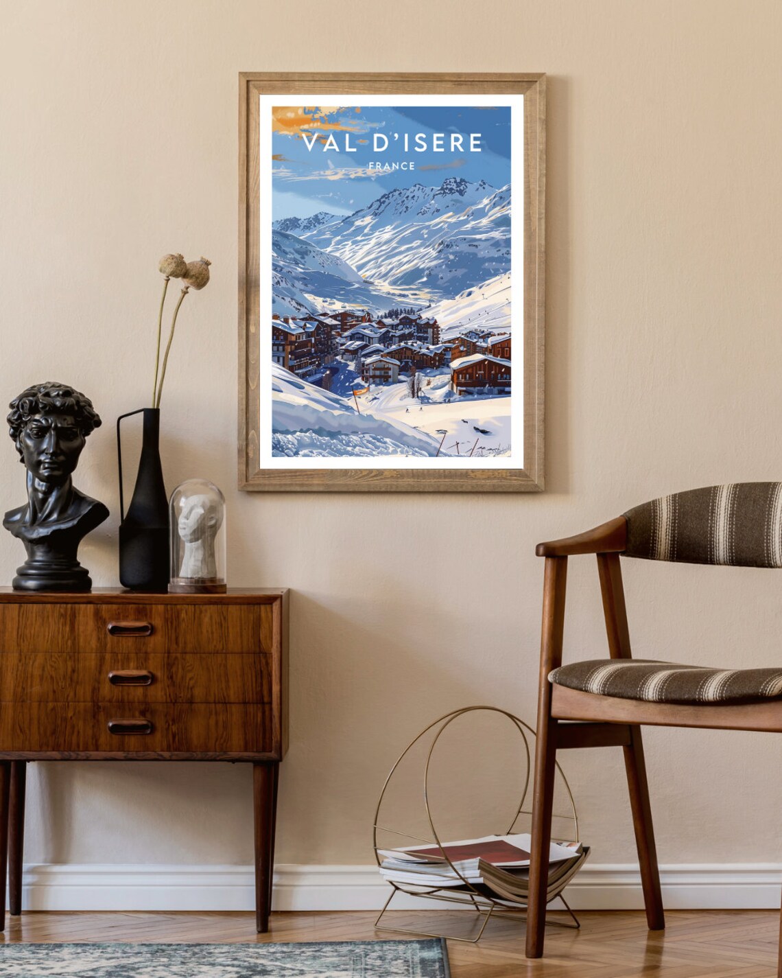 Val D'Isere France Ski Resort Valley Snow Village Winter Poster - Image 2