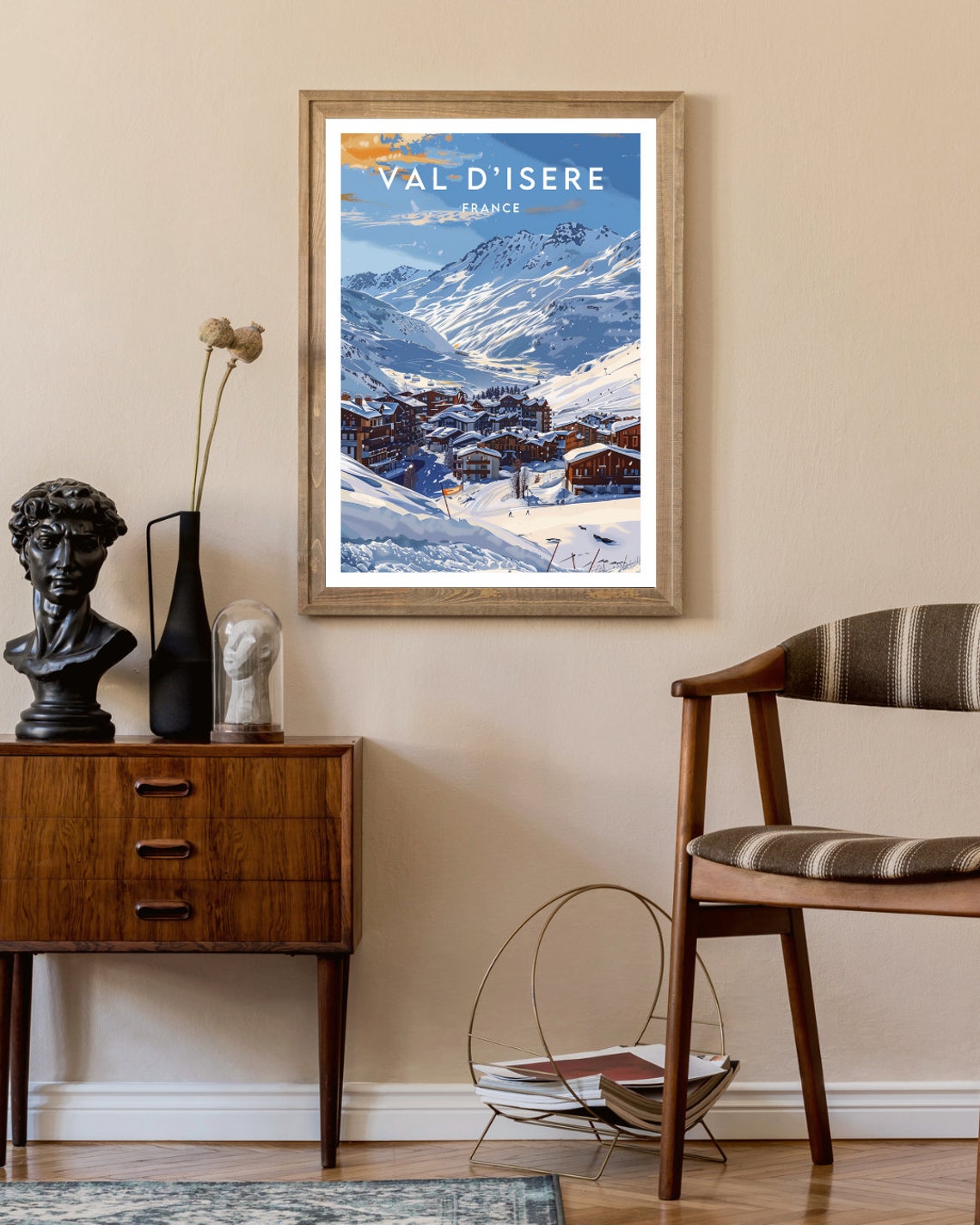 Val Disere Travel Print France Val Disere Poster France Poster Travel Wall Art France Print Poster France Europe Val Disere - Image 2
