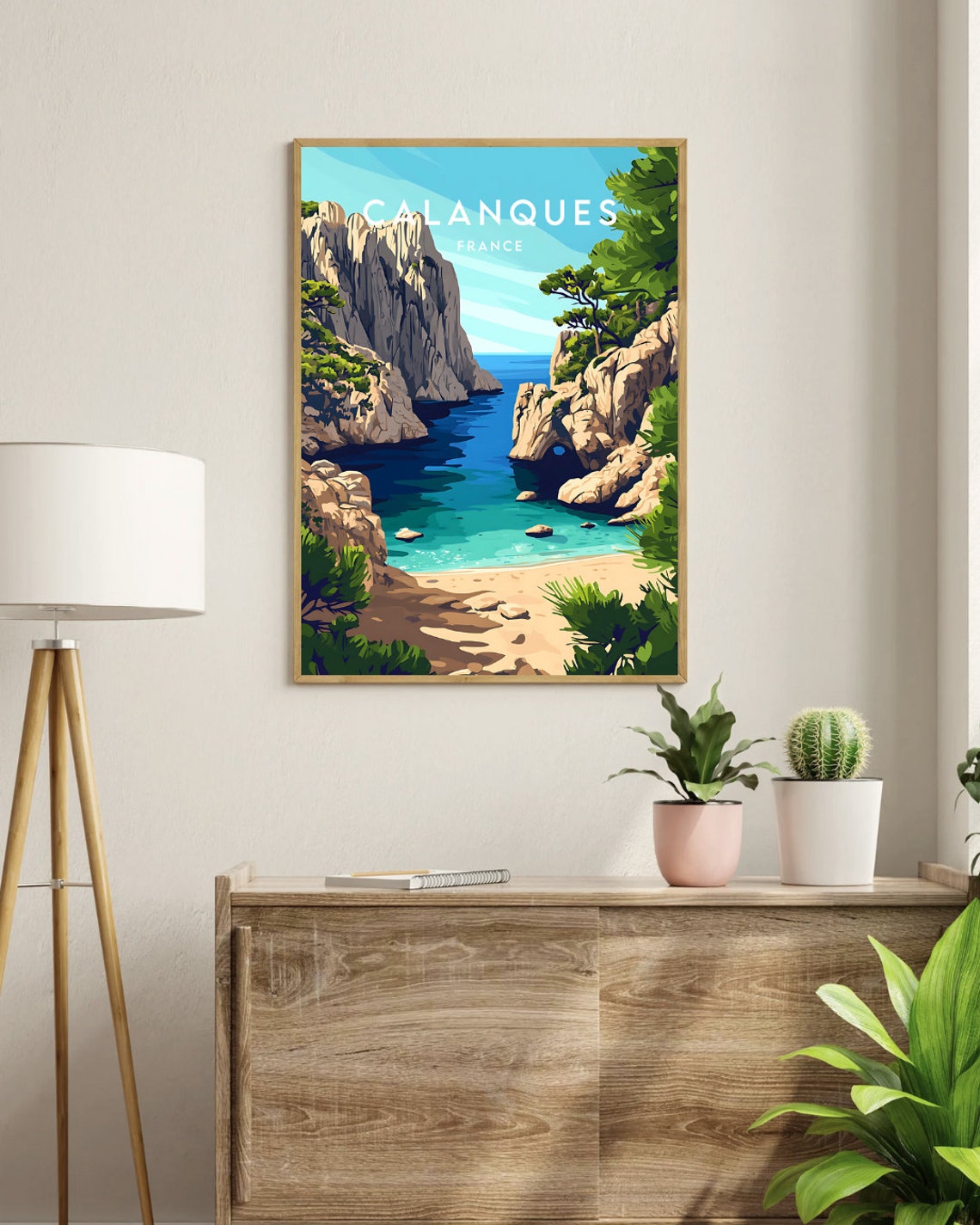 Calanques Travel Print France Calanques Poster France Poster Travel Wall Art France Print Poster France Europe Calanques Wall Art - Image 3
