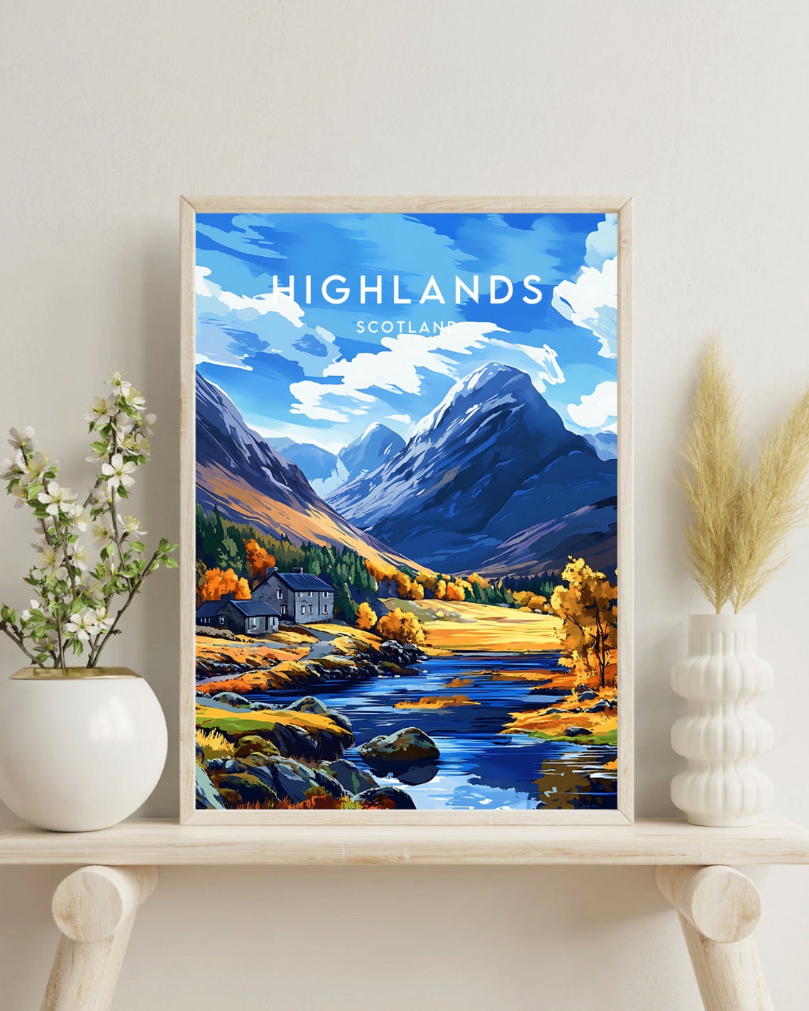 Scottish Highlands Travel Print Scotland Highlands Poster Scotland Poster Travel Wall Art Scotland Print Poster Scotland Highlands - Image 4