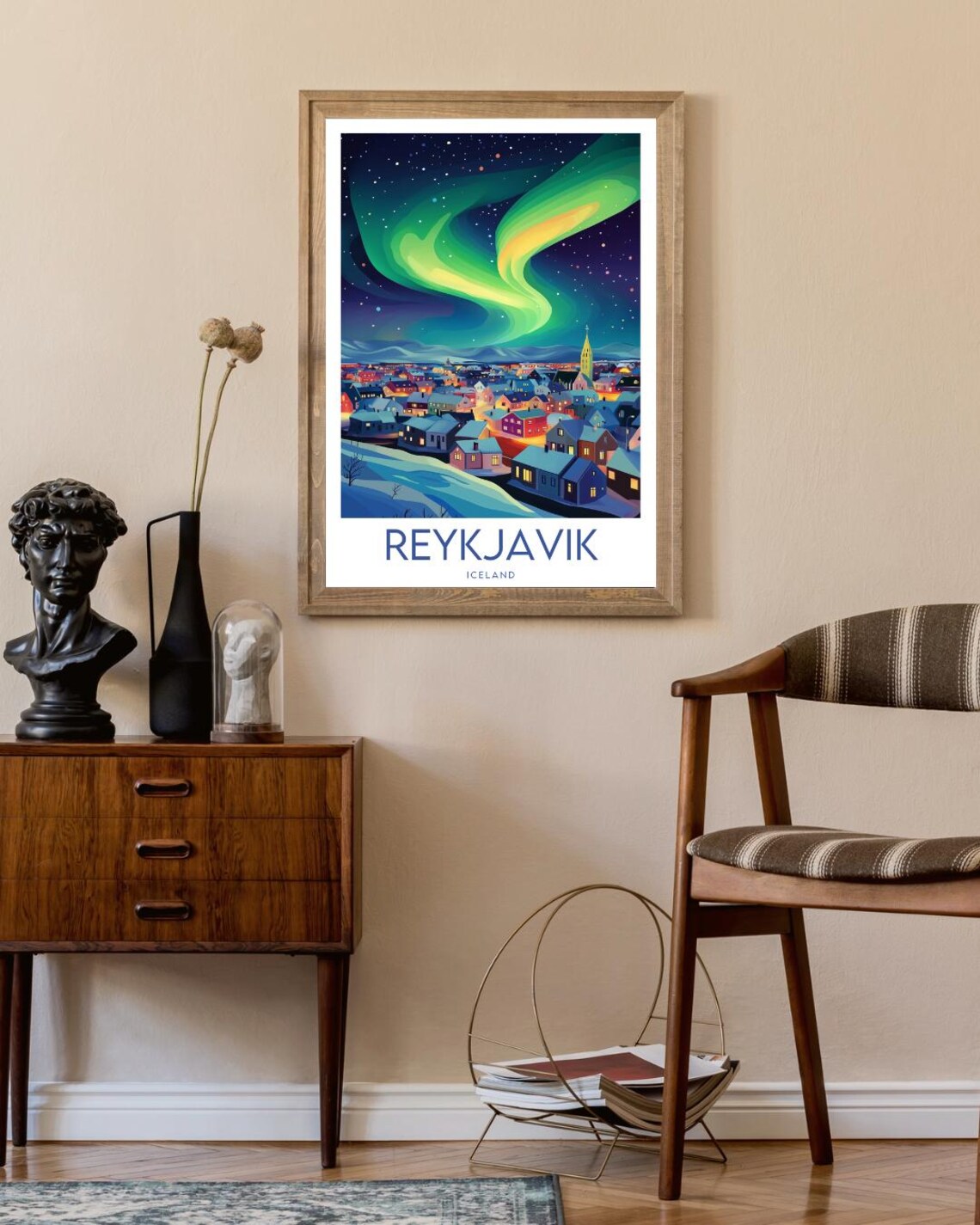 Reykjavik Vintage Travel Poster, Iceland Art Print - Image 2