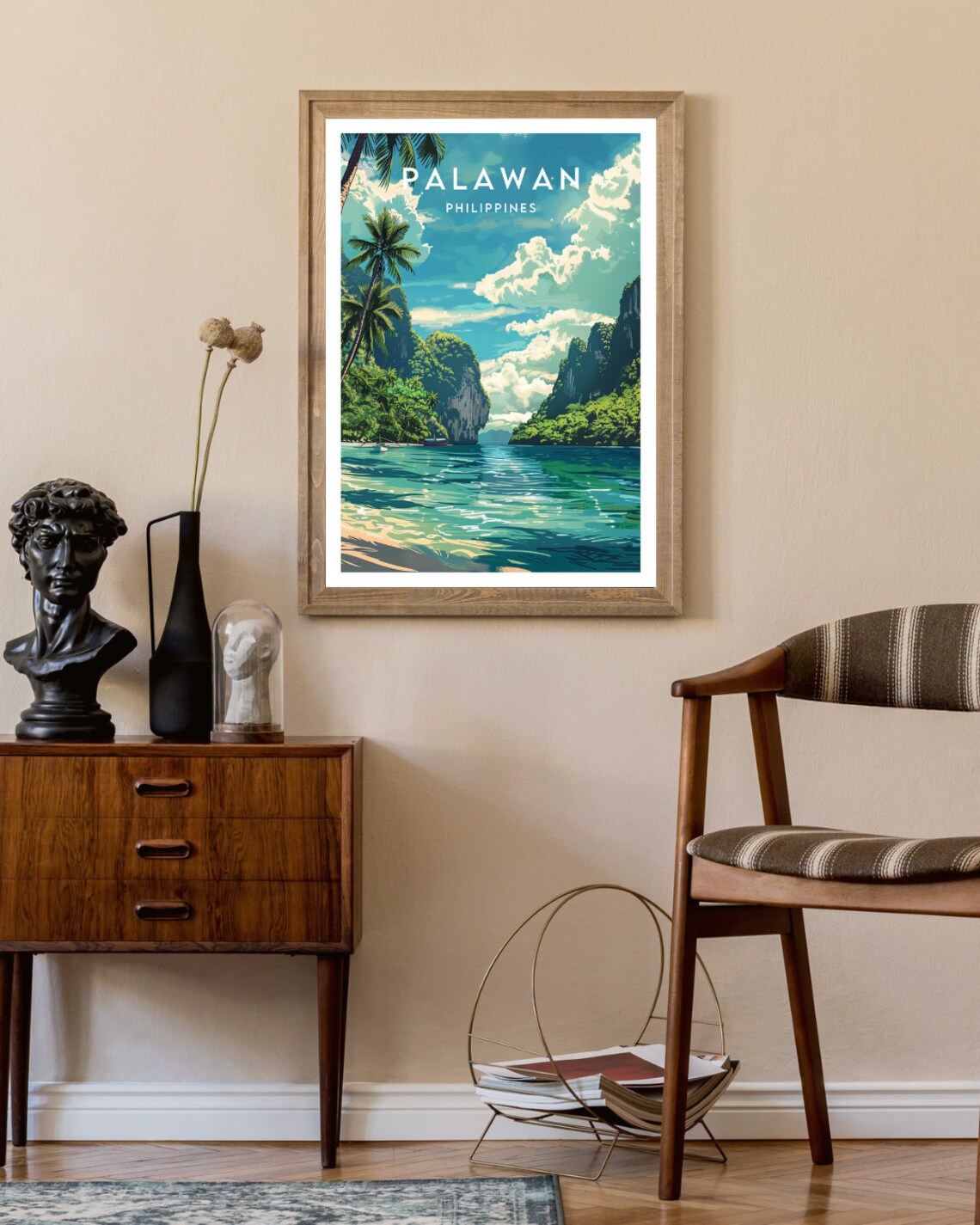 Palawan Travel Poster, Philippines Asia Wall Decor - Image 2
