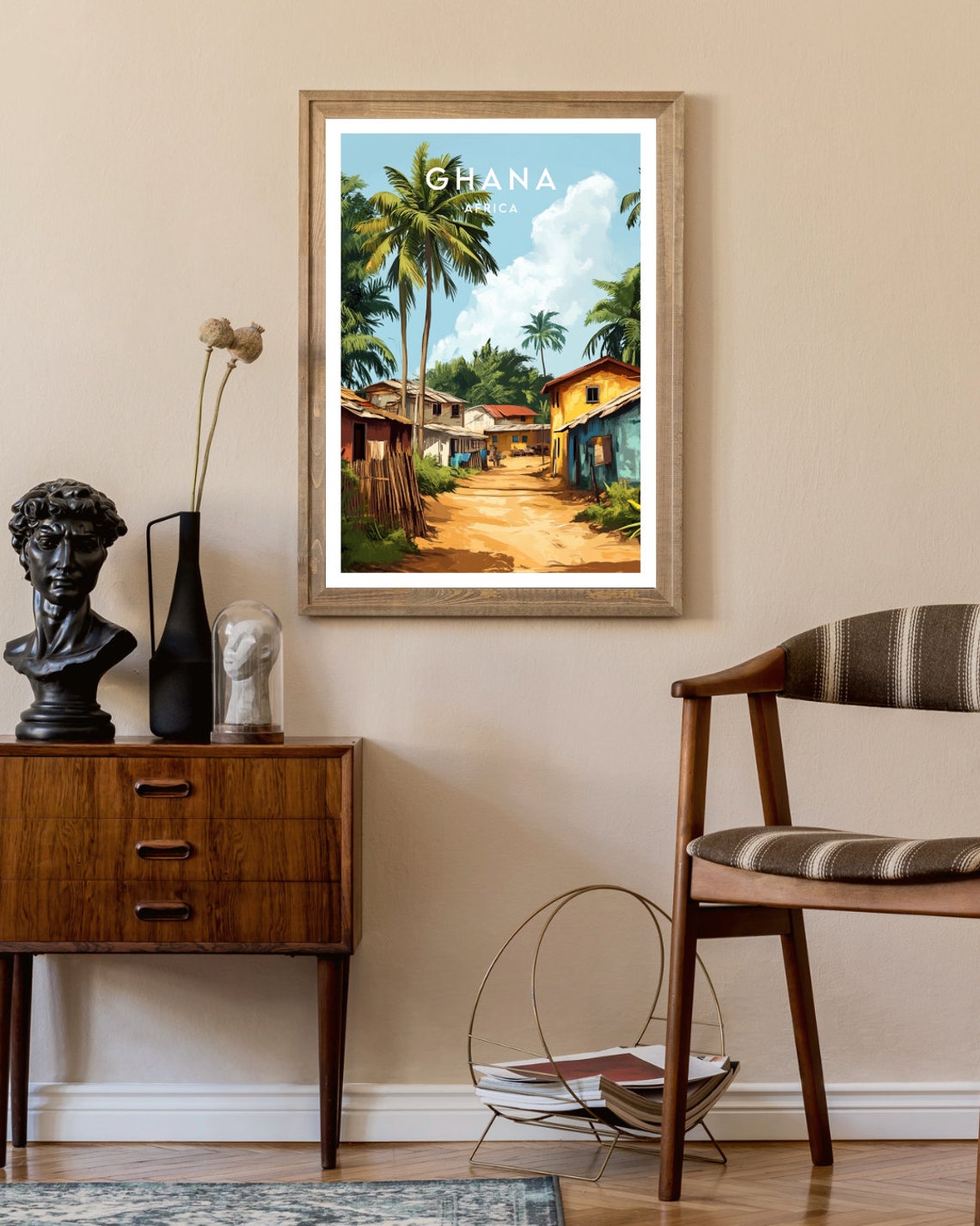 Ghana Travel Print Africa Ghana Poster Africa Poster Travel Wall Art Africa Print Ghana Wall Art Ghana Print Accra Poster Accra - Image 2