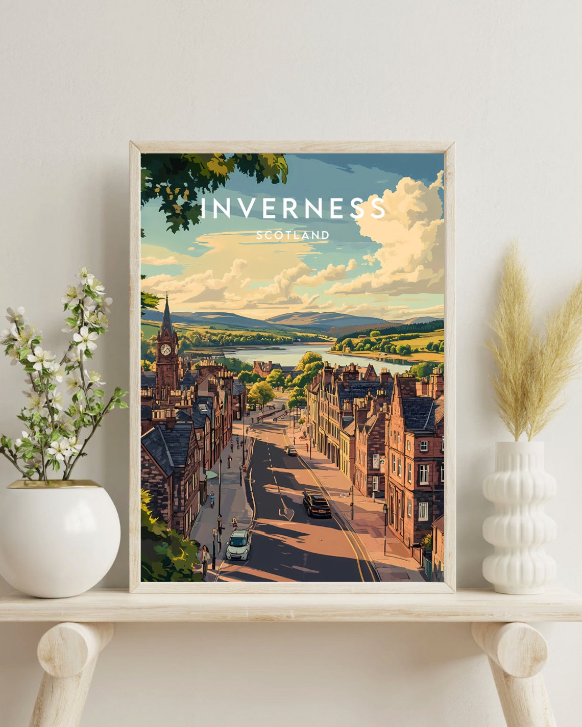 Inverness Travel Print Scotland Inverness Poster Scotland Poster Travel Wall Art Scotland Print Poster Scotland Art Inverness Print - Image 4
